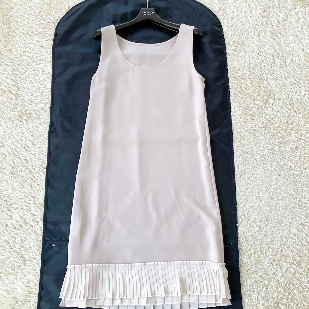 専用✨フォクシー レイヤードワンピース リネンキャンドル ベージュニット 38