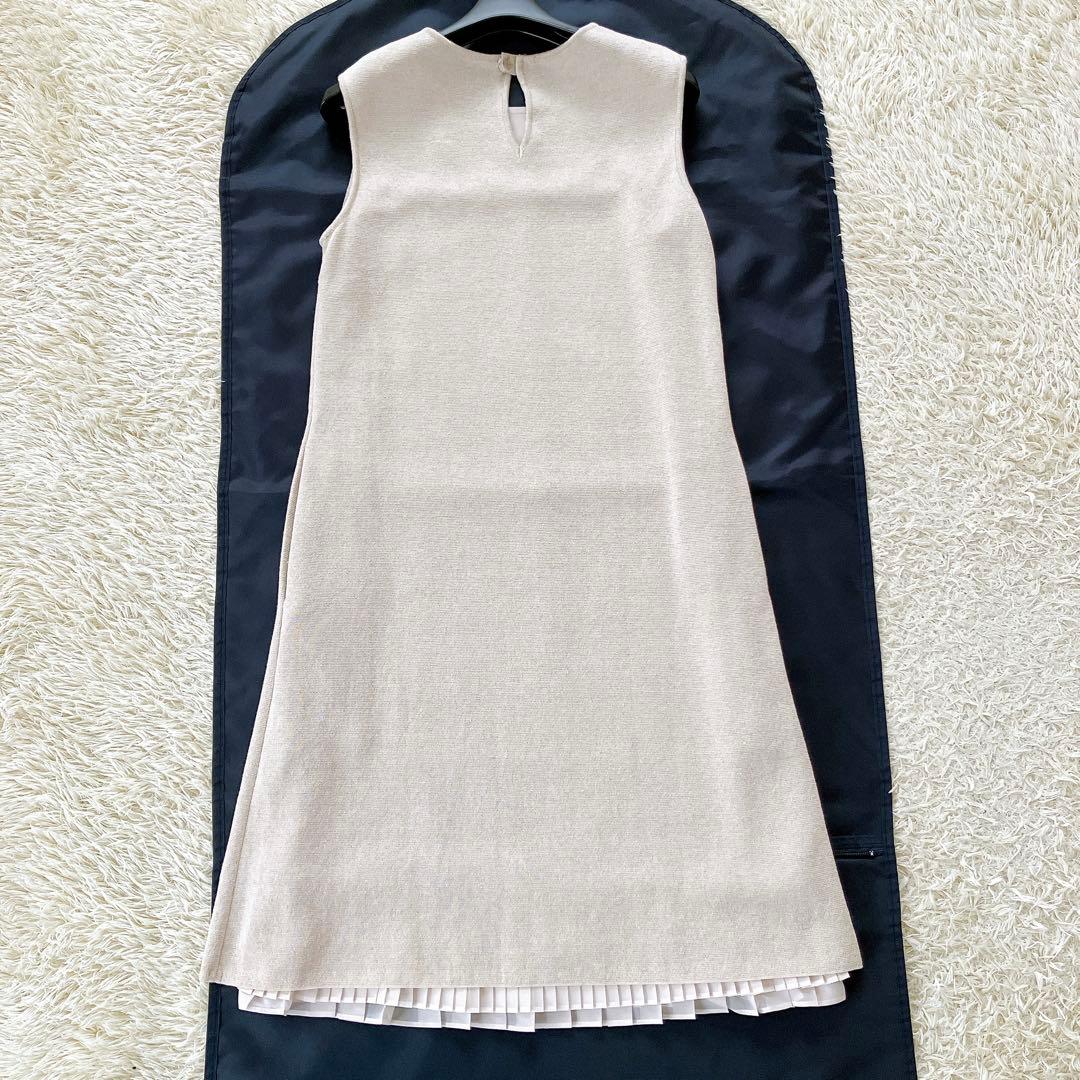 専用✨フォクシー レイヤードワンピース リネンキャンドル ベージュニット 38