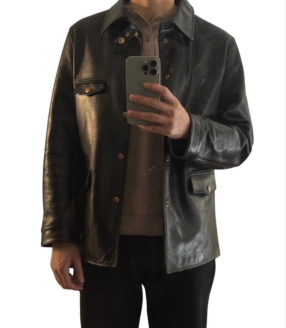 本革　カーコート　Lサイズ