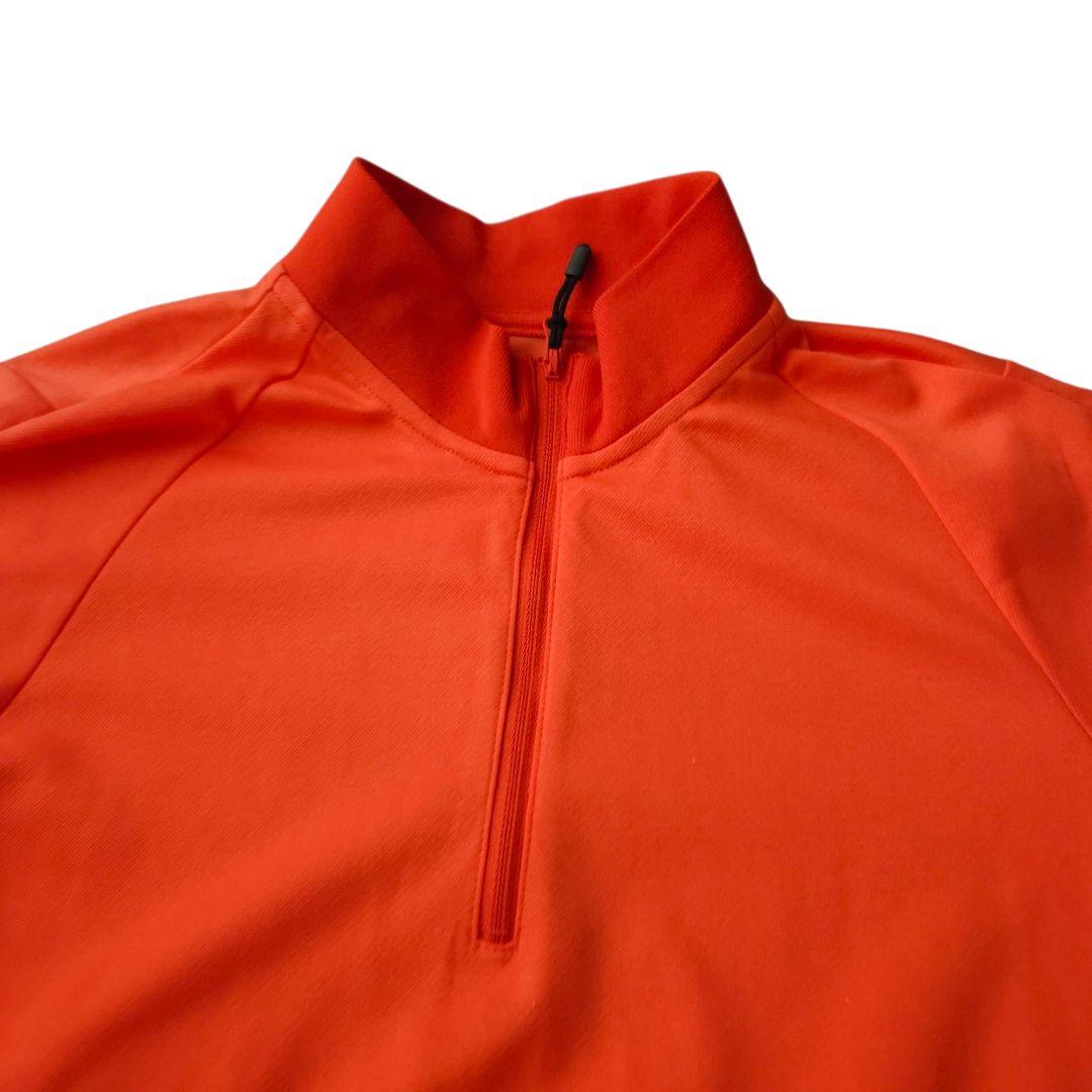 パーリーゲイツ 半袖ワンピース ハーフジップ Mサイズ相当 デカロゴ 極美品