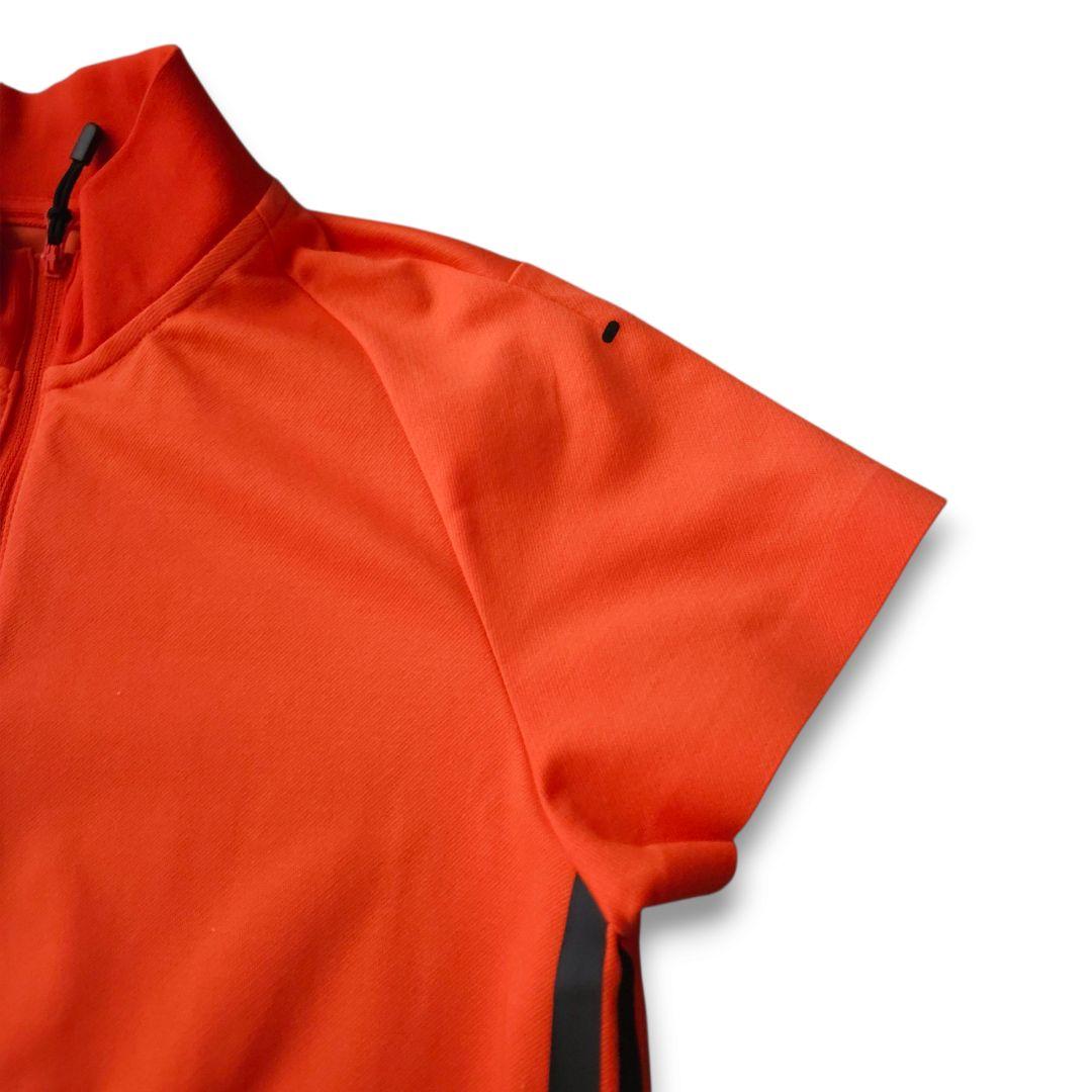 パーリーゲイツ 半袖ワンピース ハーフジップ Mサイズ相当 デカロゴ 極美品