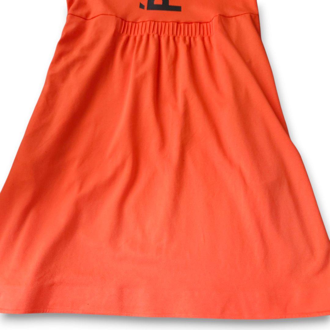 パーリーゲイツ 半袖ワンピース ハーフジップ Mサイズ相当 デカロゴ 極美品