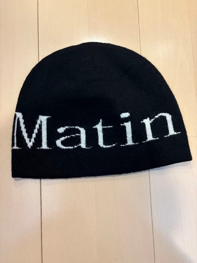 ニット帽 Matin Kim 黒