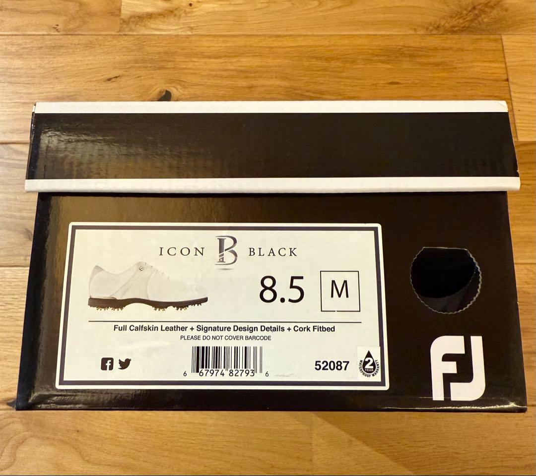 【完全未使用】【即日発送】FootJoy ICON BLACK ゴルフシューズ