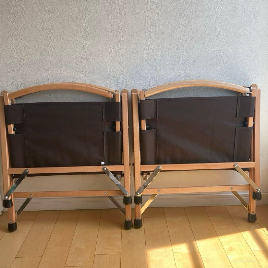 Hilander ハイランダー　ウッドフレームチェア　 　ブラウン　2脚セット