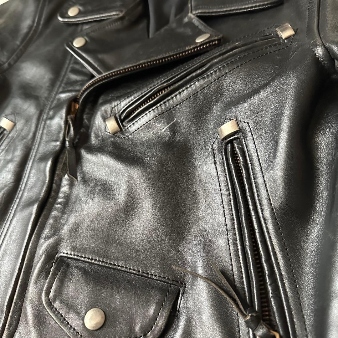 Harley-Davidson ダブルライダース レザージャケット ブラック L