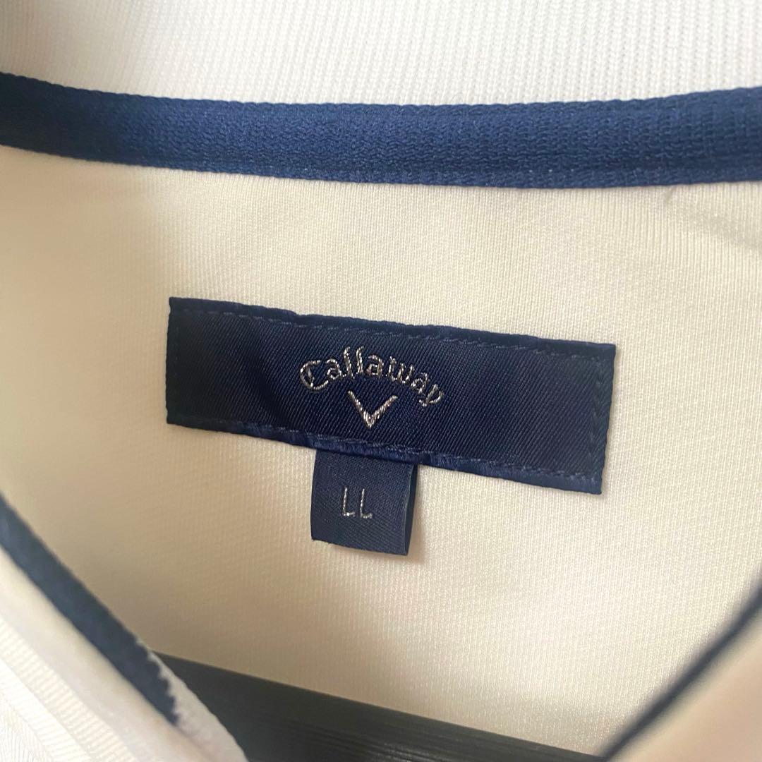 ★Callaway★メンズ ゴルフウェア 薄手 ブルゾン LLサイズ ロゴ刺繍