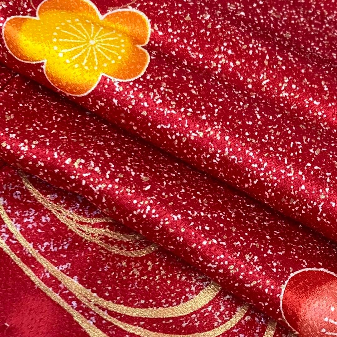 【着物と帯 時流】O24162s◇七五三 7才女の子着物・長襦袢セット◇正絹 梅