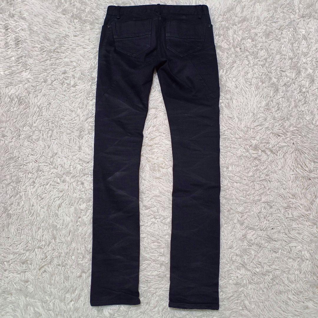 JOHNNY WOLF 裾ジップ スキニー ブラック