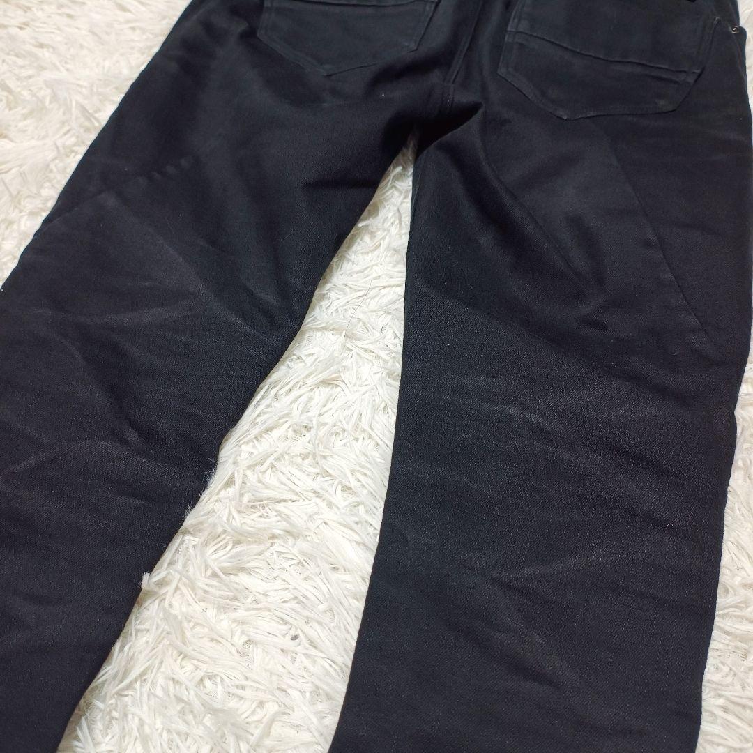 JOHNNY WOLF 裾ジップ スキニー ブラック