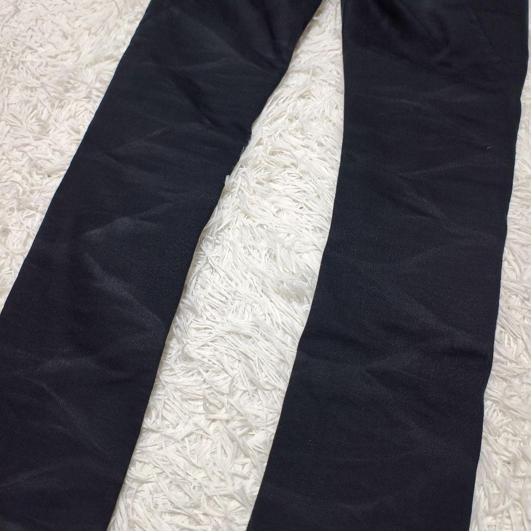 JOHNNY WOLF 裾ジップ スキニー ブラック