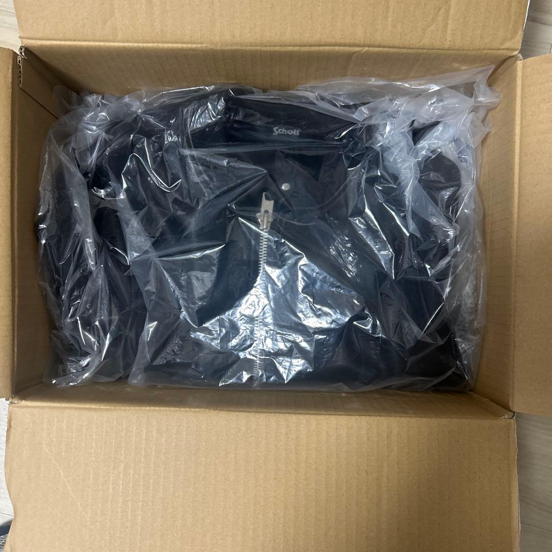 Schott ヘビーシープレザージャケット ブラック　L 2025年購入　良質