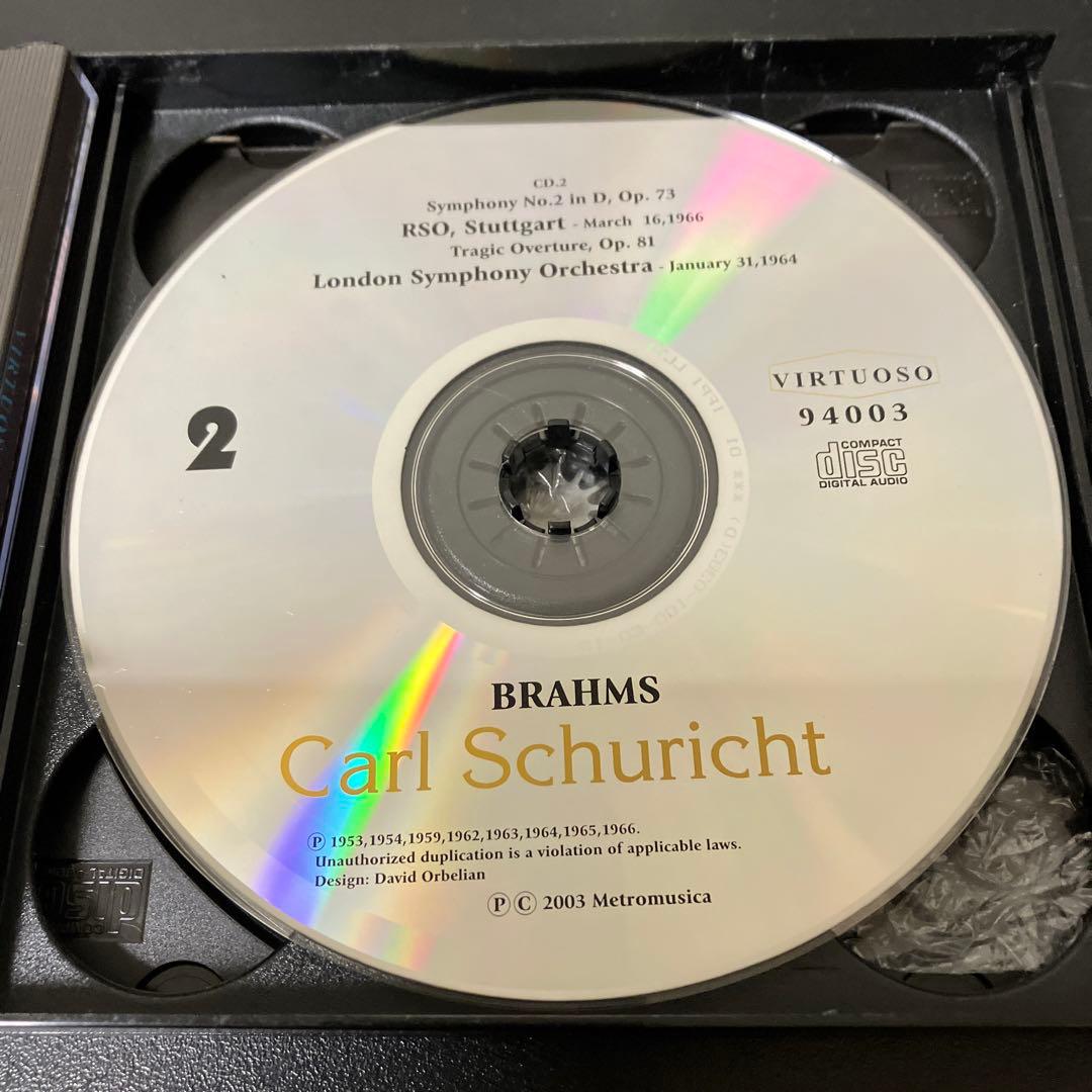 【売約済】シューリヒト／ブラームス:交響曲全集、他　4CD