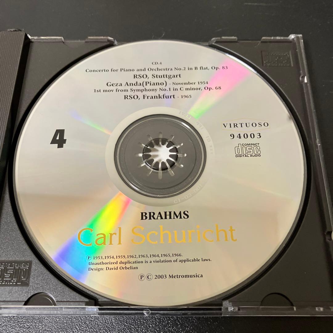 【売約済】シューリヒト／ブラームス:交響曲全集、他　4CD