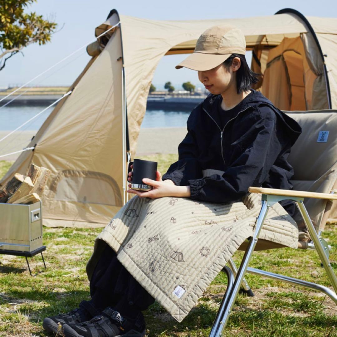 【新品！2個SET】DOD DADWAY 刺繍キルトケット　ベージュ