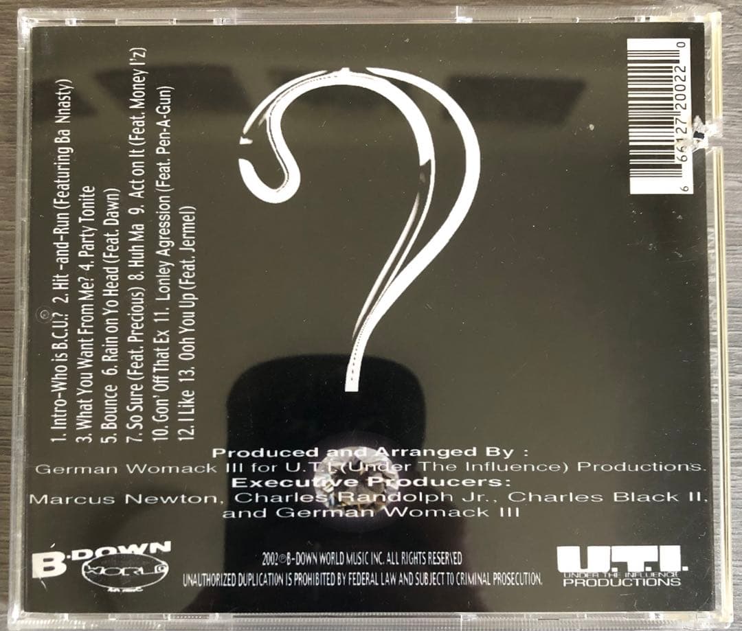 【G-RAP / R&B】B.C.U. / WHAT U WANT