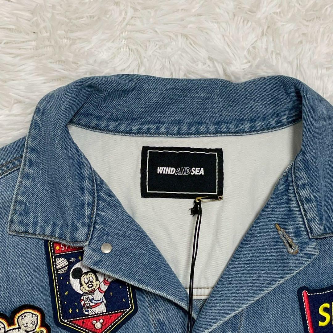 未使用 WIND AND SEA デニムジャケット ディズニー ミッキー XL