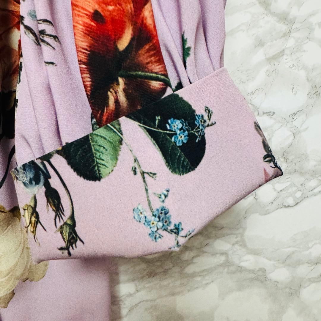 【極美品】Lois CRAYON 花柄 ロングワンピース フレア M