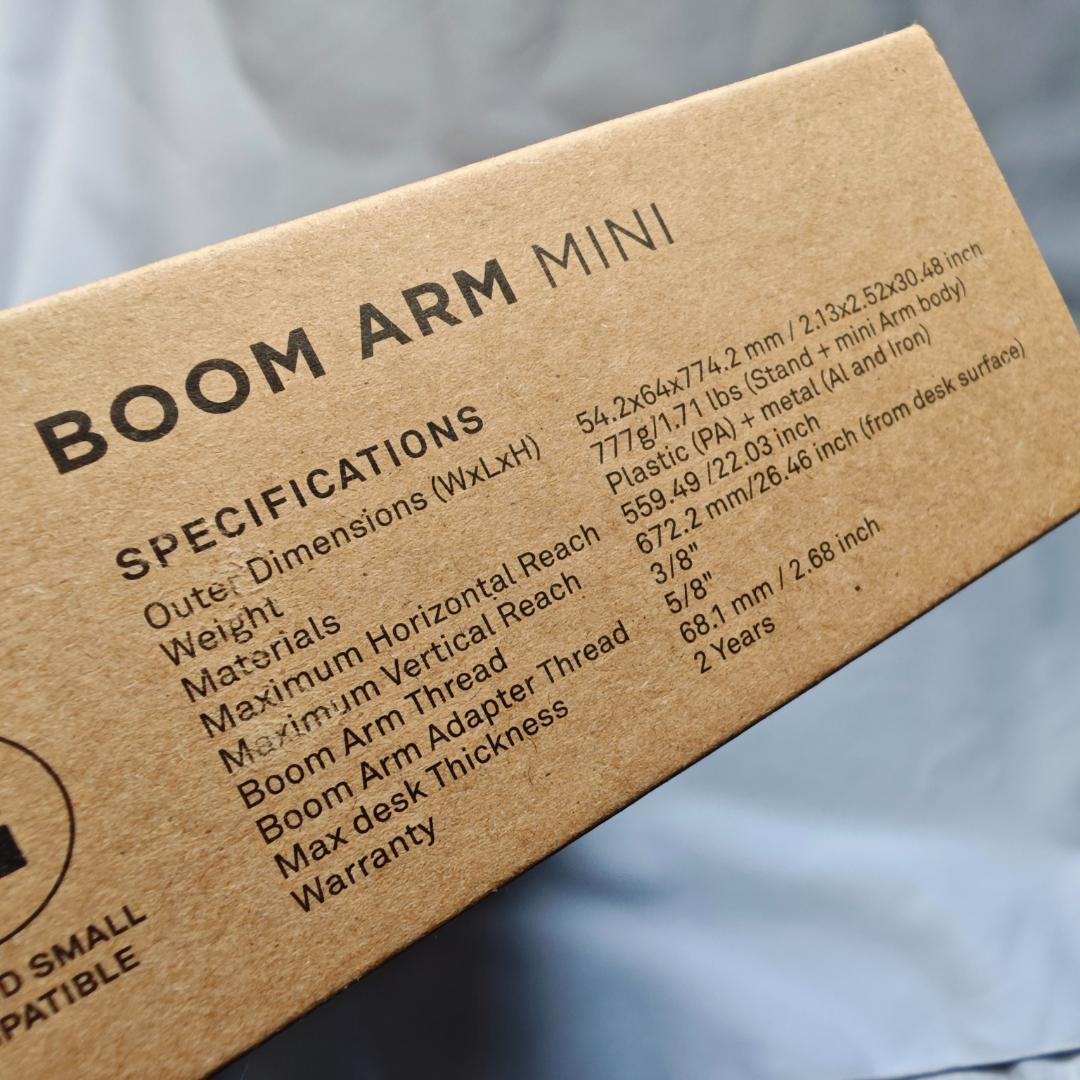 NZXT Boom Arm Mini 回転式小型マイクアーム Black