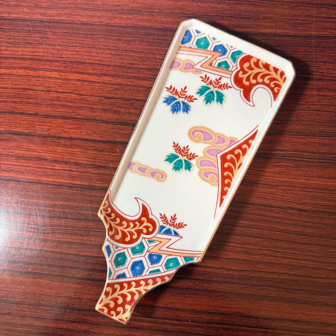 在銘 和食器 4点セット 色絵 青磁 蓋物 小皿 変形皿 作家物風 まとめ売り