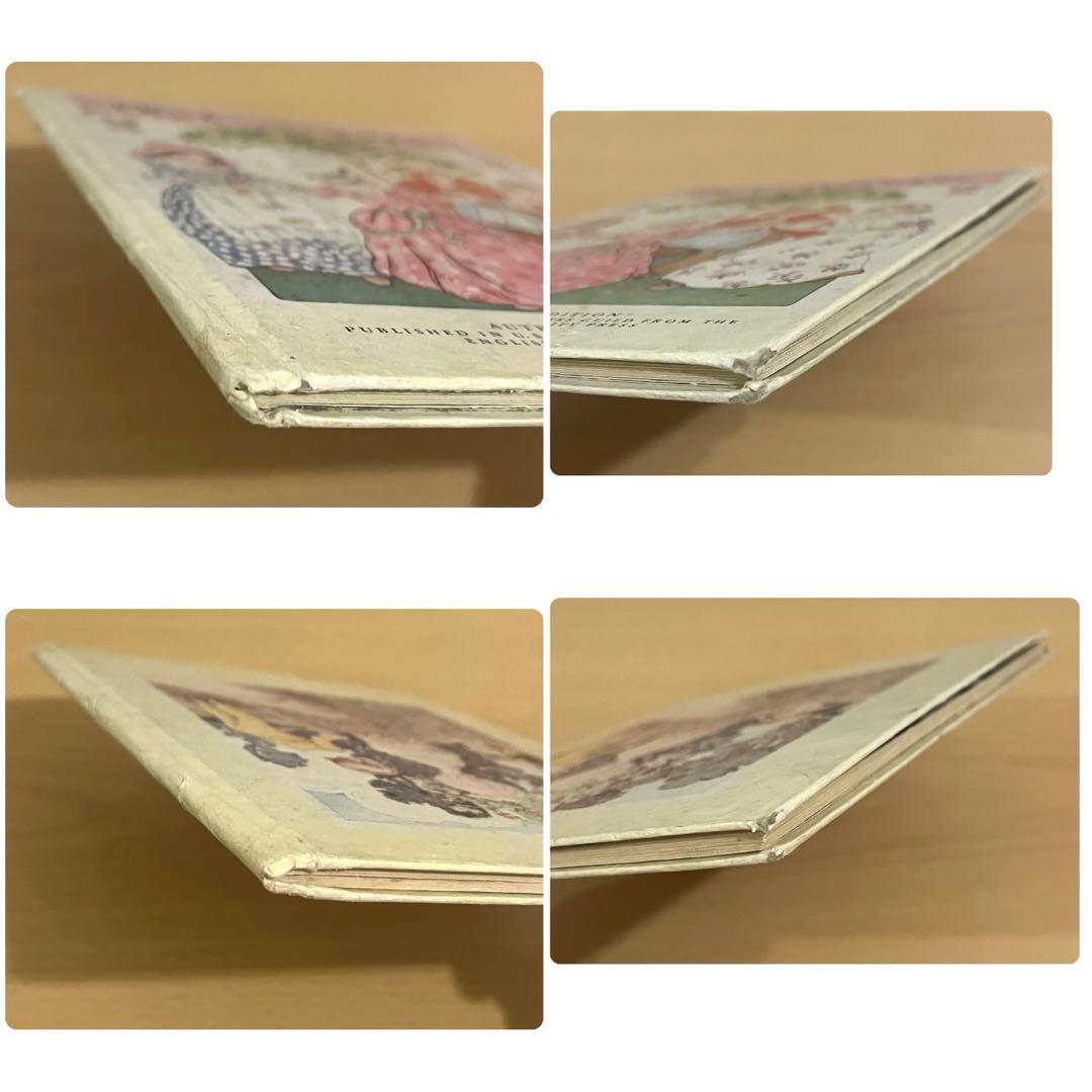 No.340 アンティーク　希少 古書 洋書 絵本 水彩画　児童書　童謡