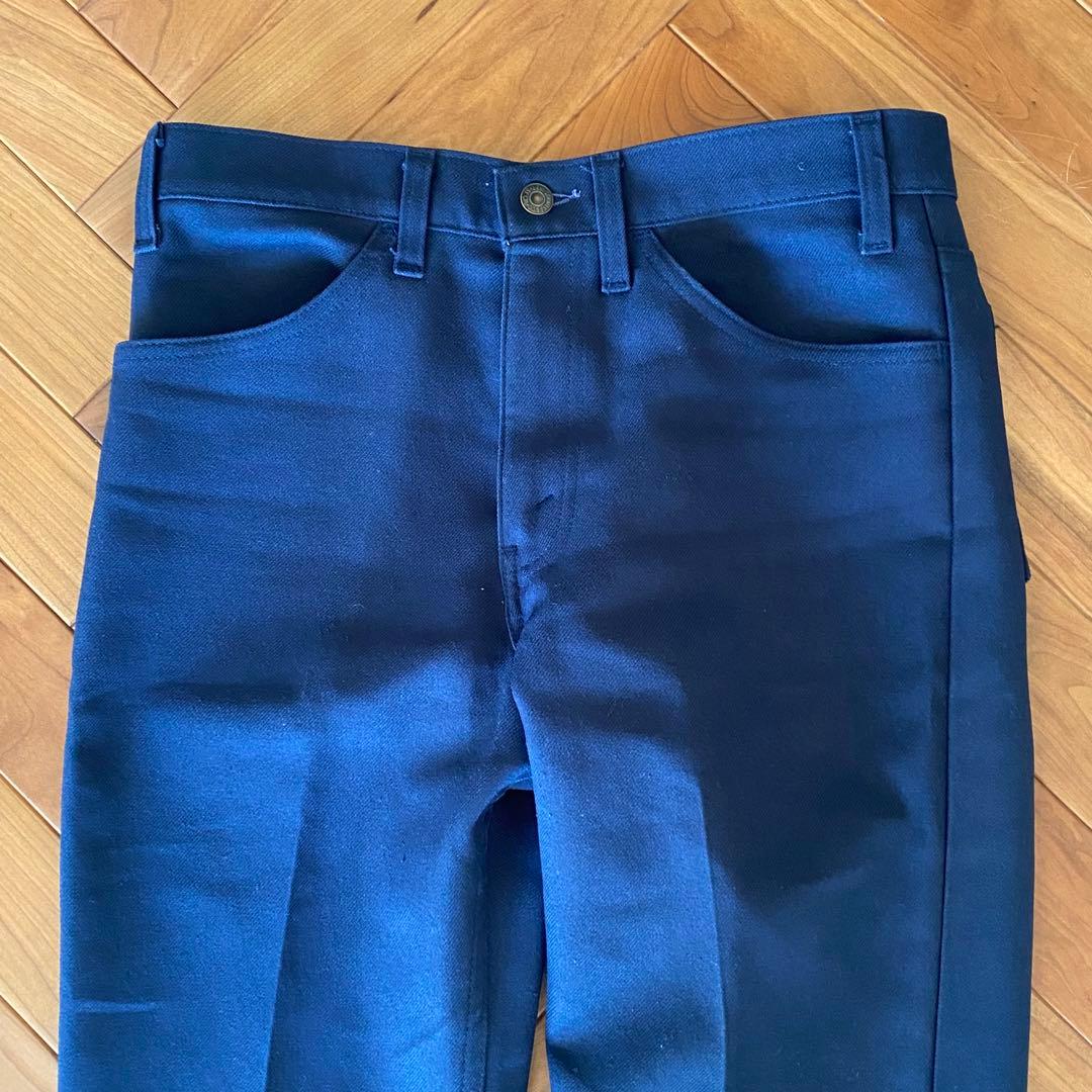 【70s】levi's517 スタプレ ネイビー W32 スラックス美品 フレア