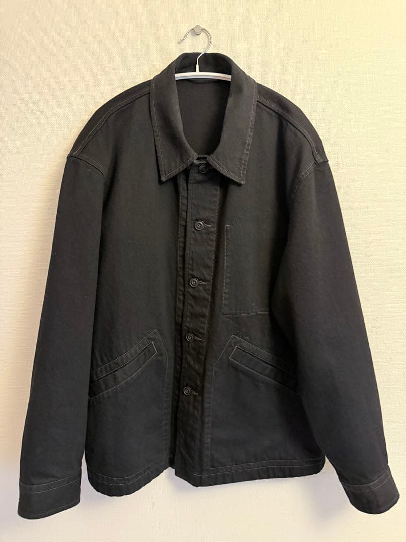 【完売品】ユニクロU オーバーサイズカラーデニムジャケット　ブラック　M