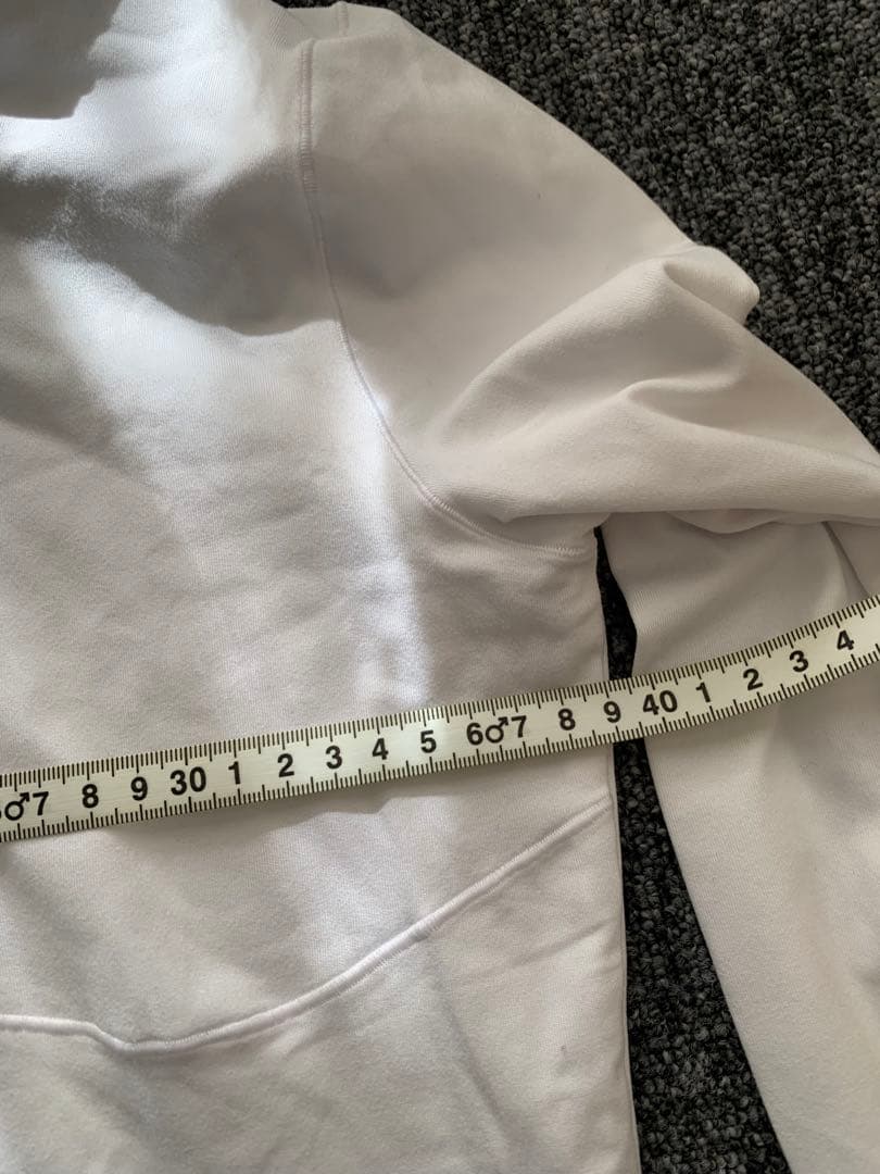 オーシャンalo Yoga ホワイト フード付きパーカー S