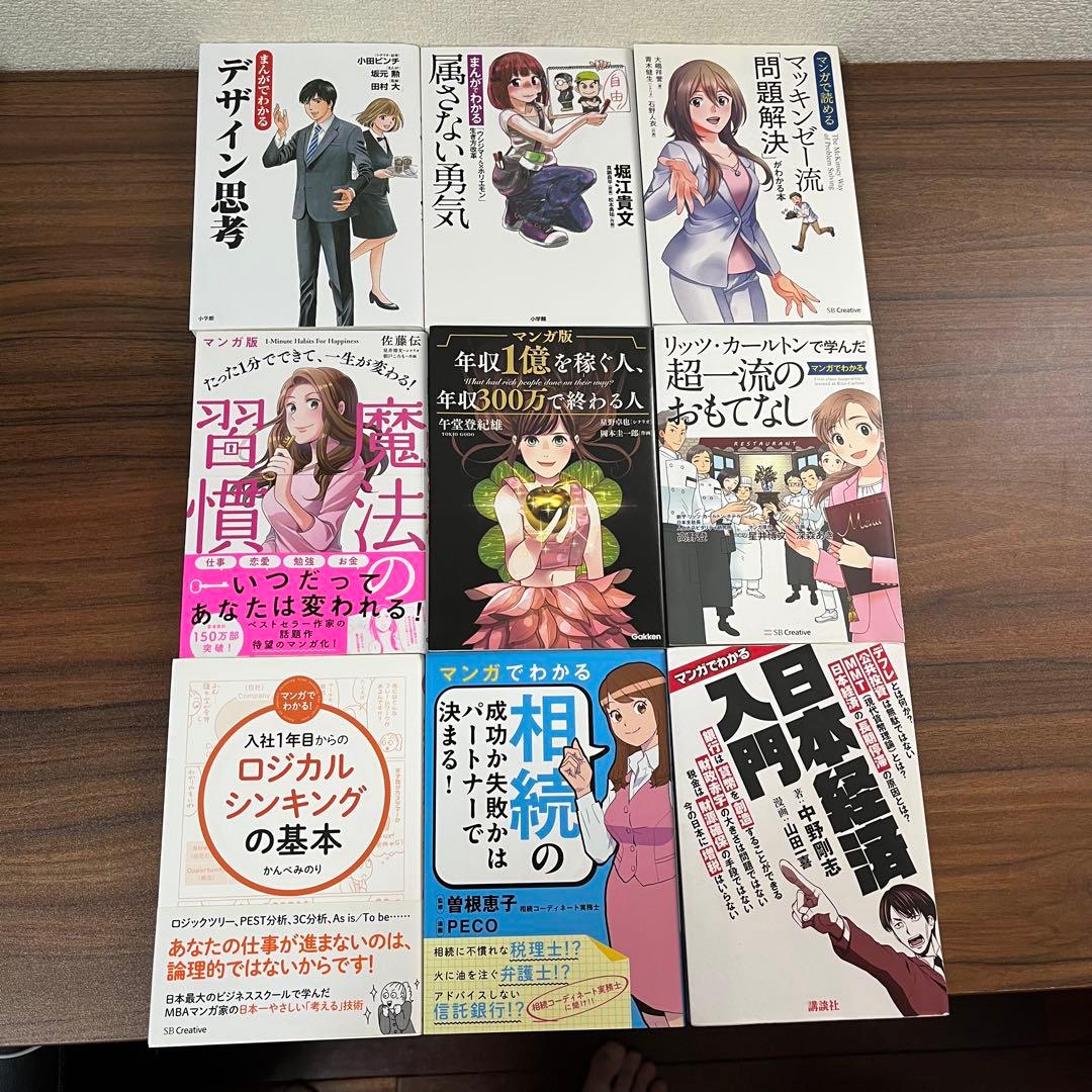 【マンガでわかる】 7つの習慣　カーネギー　ドラッカー　アドラー他　77冊セット