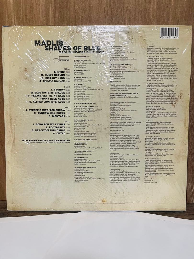 USオリジナル盤 MADLIB SHADES OF BLUE 2LP