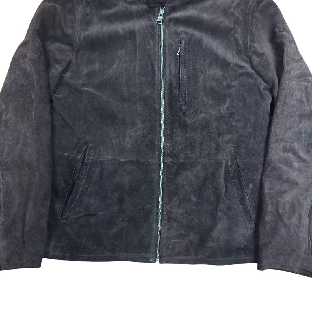 BANANA REPUBLIC スエード レザー シングル ライダース L