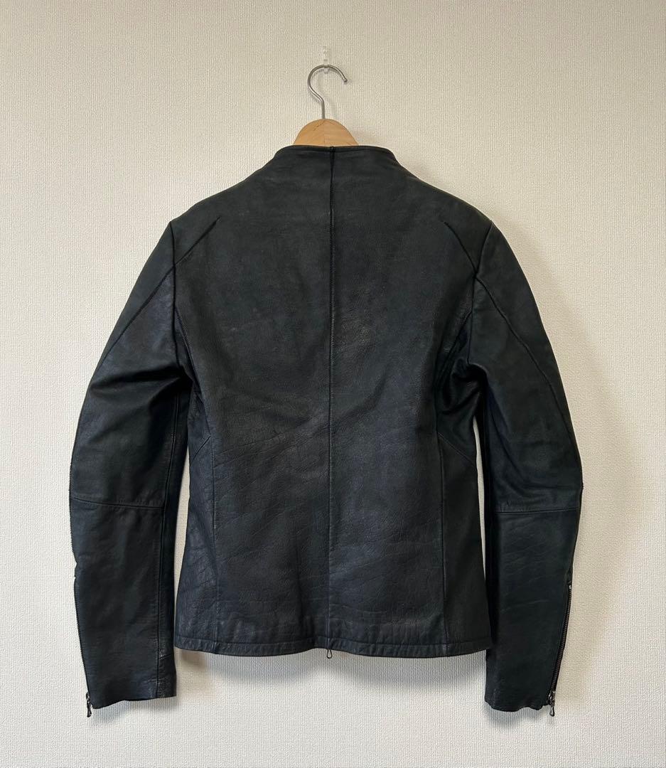 TORNADO MART/ノーカラーレザージャケット/sizeL/黒/y2k