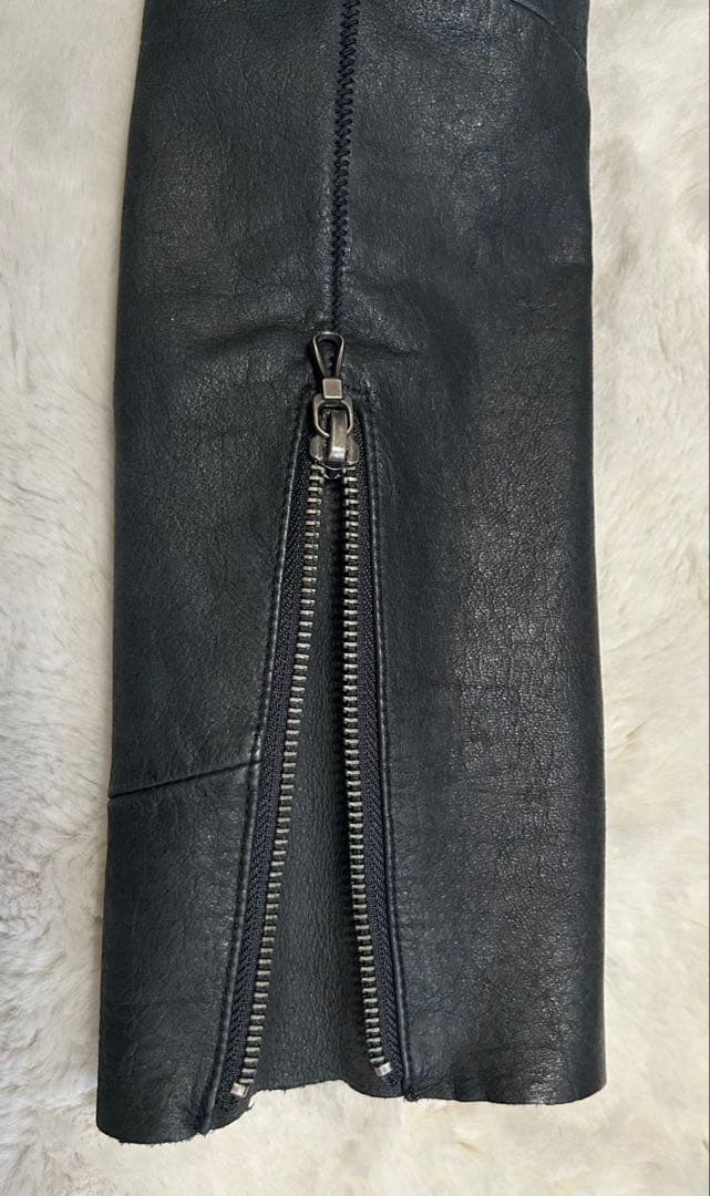 TORNADO MART/ノーカラーレザージャケット/sizeL/黒/y2k