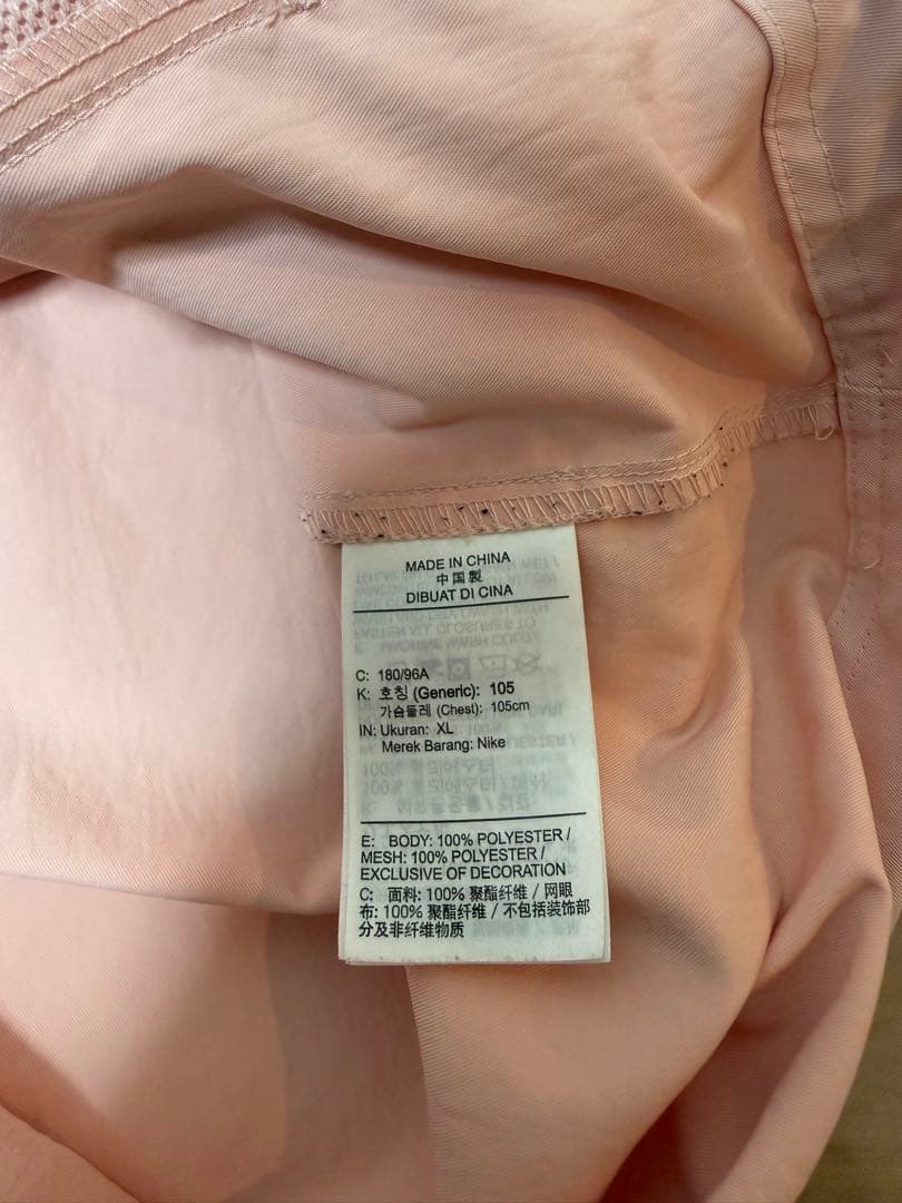 ジョーダン　ゴルフ　ジャケット　ピンク　ナイキ　ハーフジップ　XL