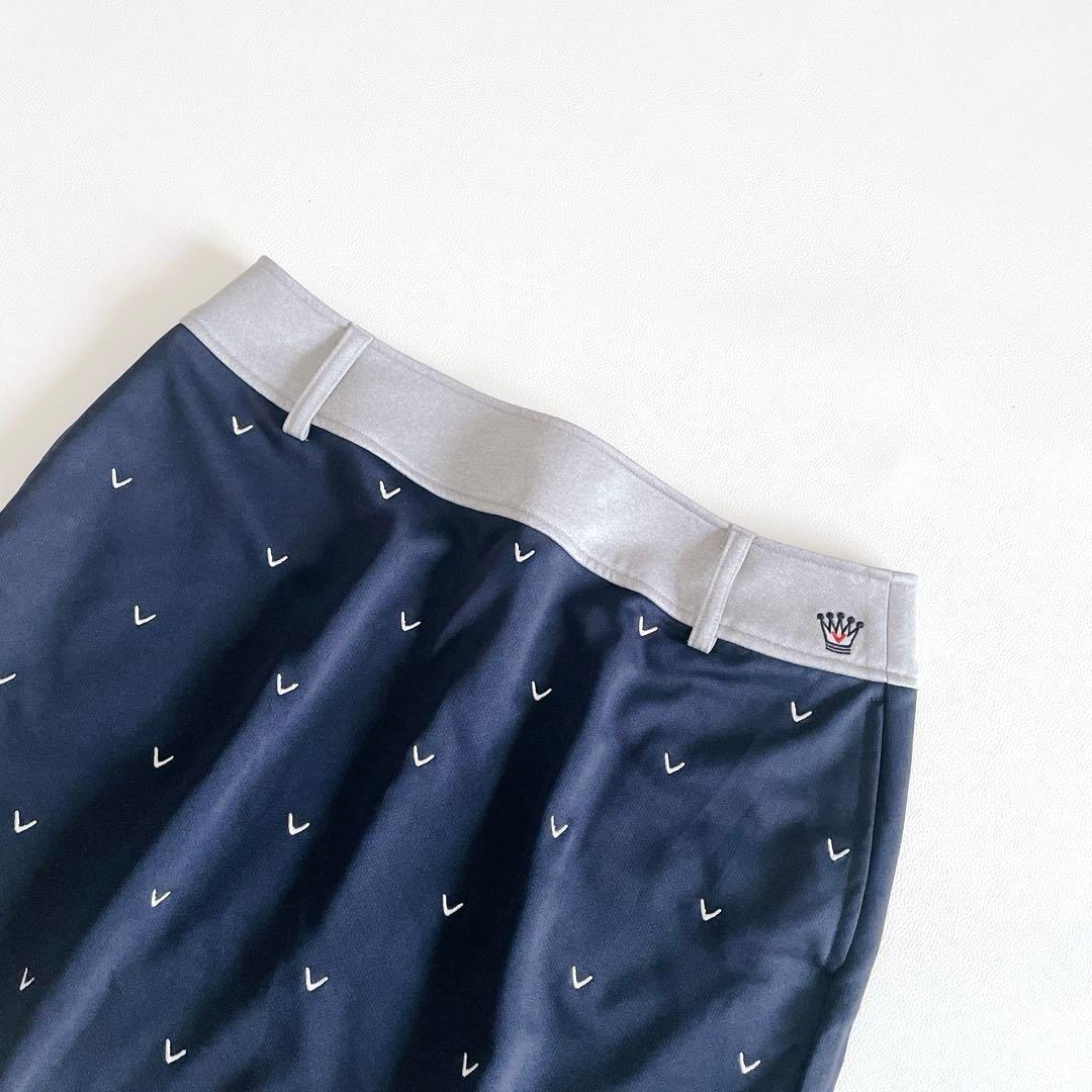 Callaway キャロウェイ ゴルフ スカート M 総柄 ネイビー