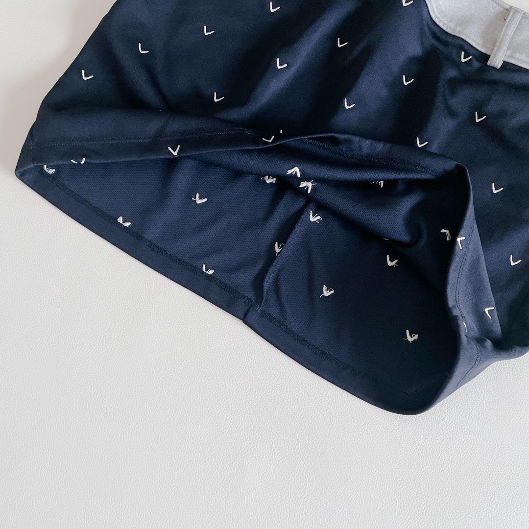 Callaway キャロウェイ ゴルフ スカート M 総柄 ネイビー