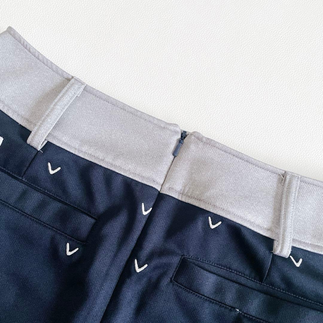 Callaway キャロウェイ ゴルフ スカート M 総柄 ネイビー