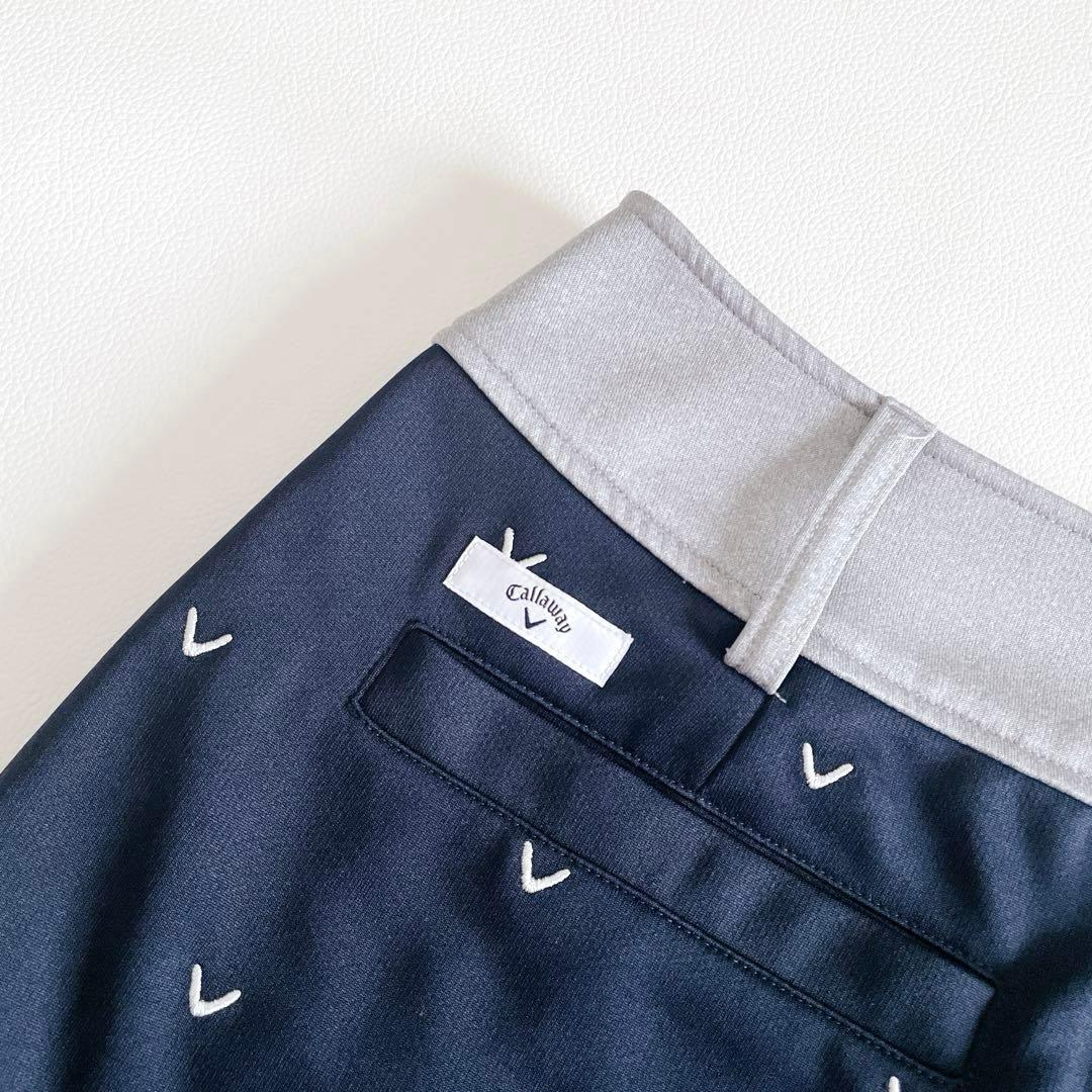 Callaway キャロウェイ ゴルフ スカート M 総柄 ネイビー