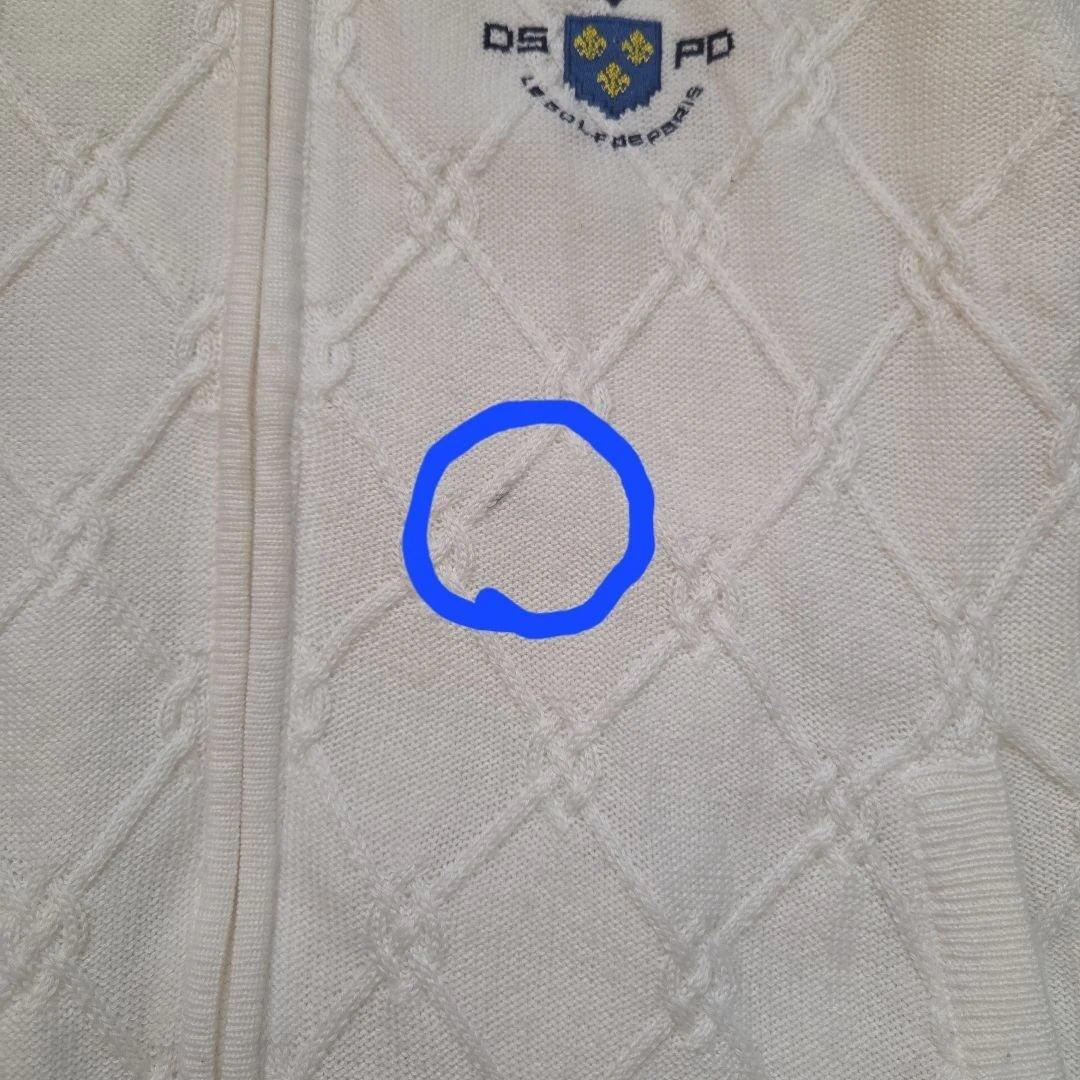 キャロウェイ　ホワイト ダイヤモンドパターン ジャケット キャロウェイバイザー