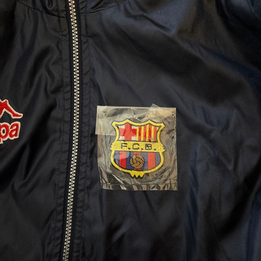 Kappa 90' S ナイロンジャケット　FCバルセロナ チームロゴワッペン付