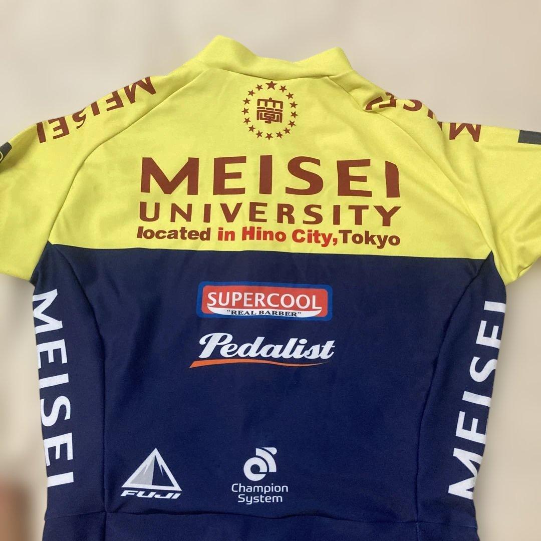 g84)美品スキンスーツ　サイクルジャージ　明誠大学　Sサイズ　バットあり