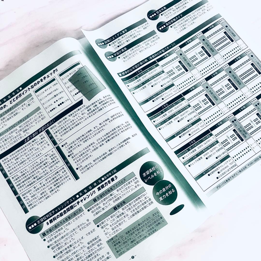 未使用 高校受験 合格講座 グローバル教育アカデミー 全教科 CD付 学習ガイド