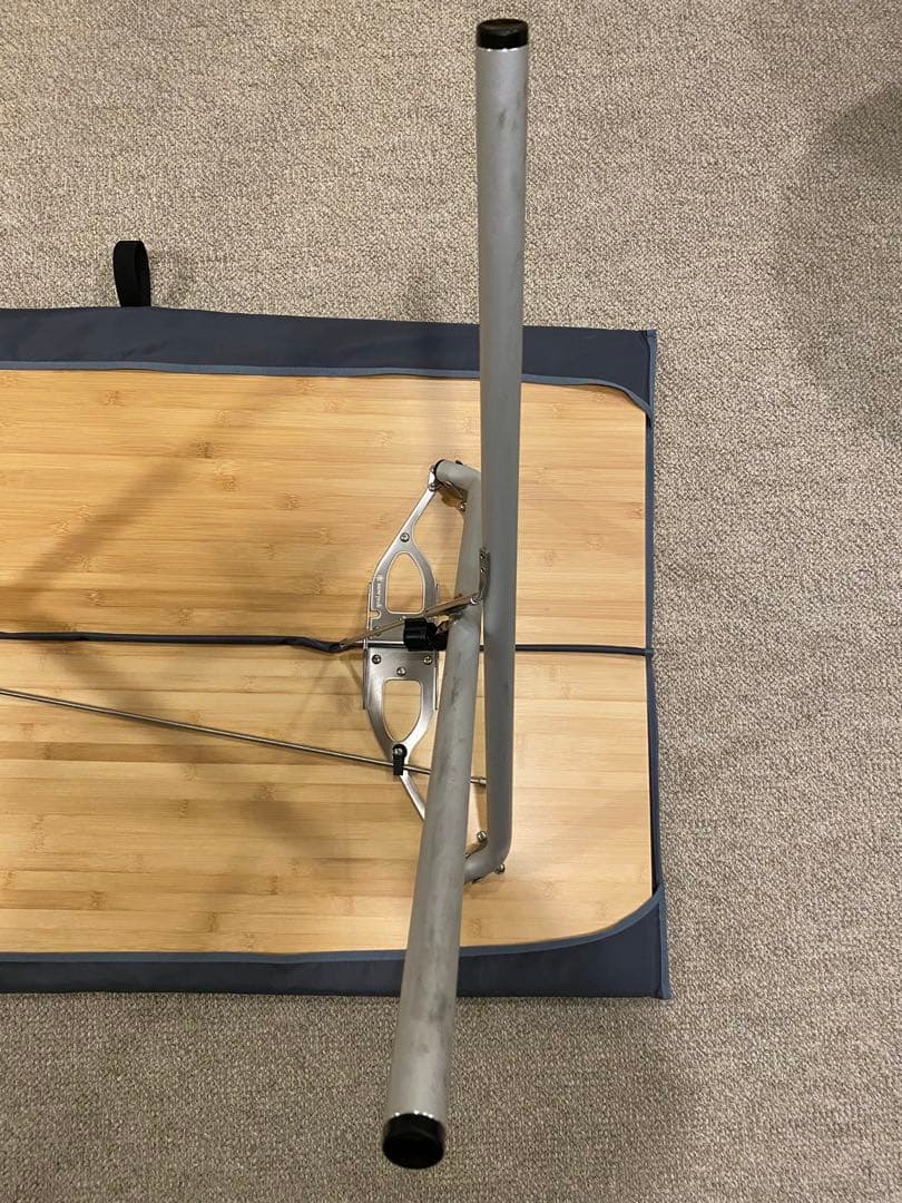 【中古美品】スノーピーク ワンアクションテーブルロング竹 LV-015TR