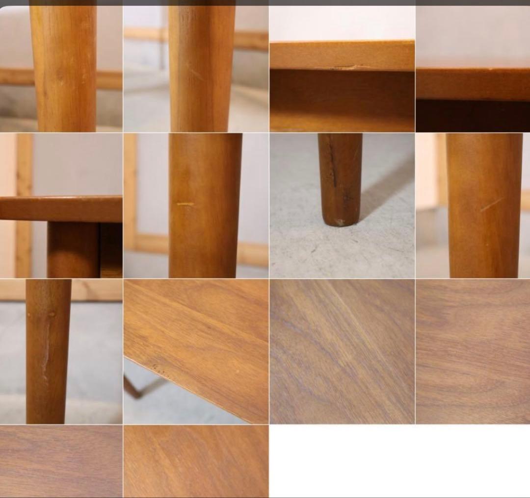 北欧スタイル ウォールナット ダイニングテーブル 食卓 天然木 2～4人用