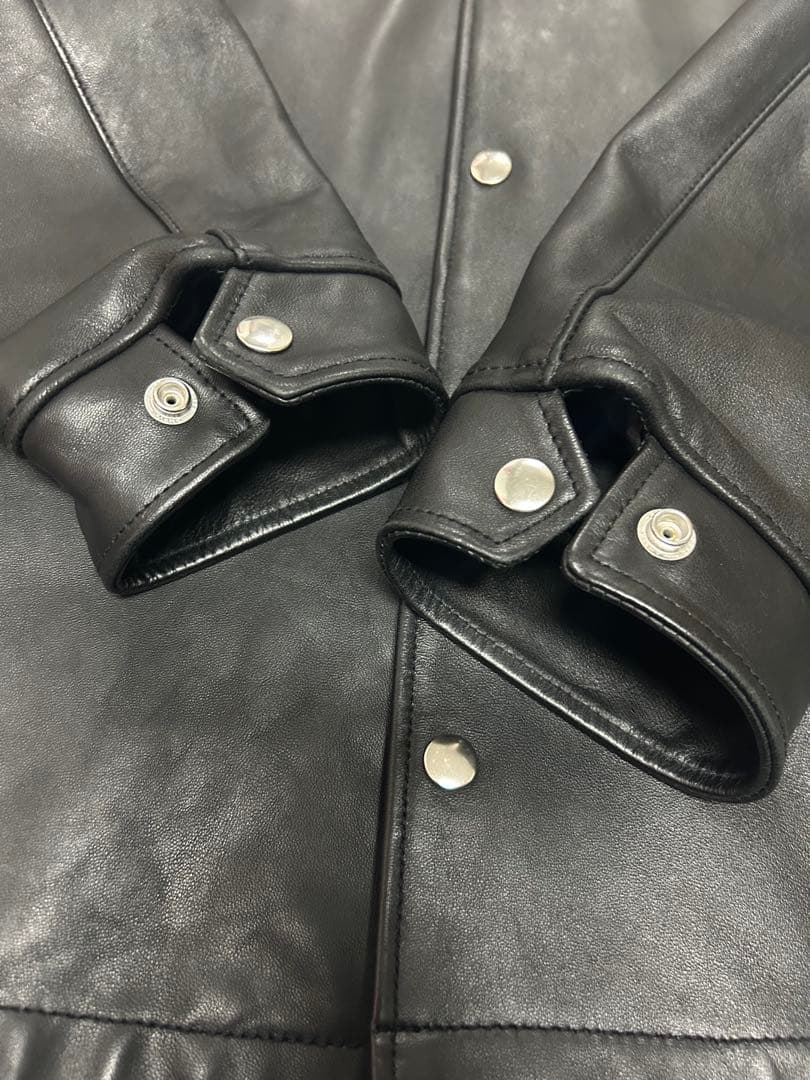 Schott BEAUTY&YOUTH 別注　レザー　コーチジャケット　Ovy