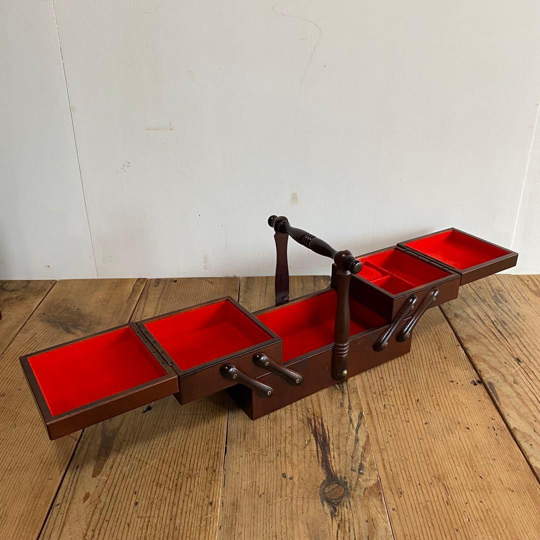 5点セット 小引き出し 裁縫箱 小物入れ 茶箪笥 昭和レトロ z906