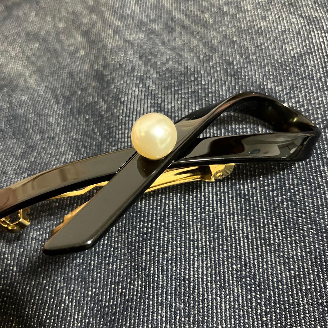 ら*子様 ALEXANDRE DE PARIS リボン × パールバレッタ