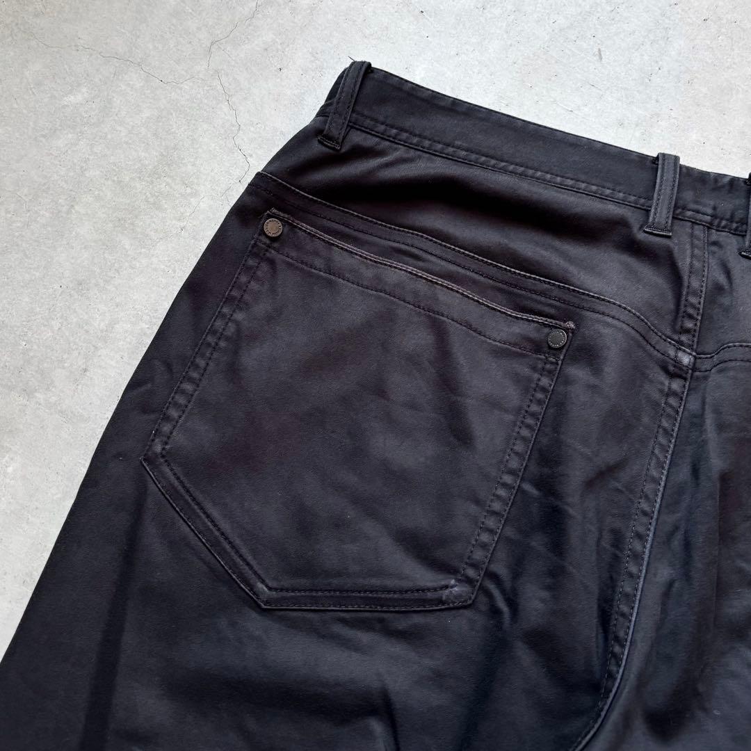 マスターバニーエディション ストレッチロングパンツ ロゴ メンズ5 黒 ゴルフ