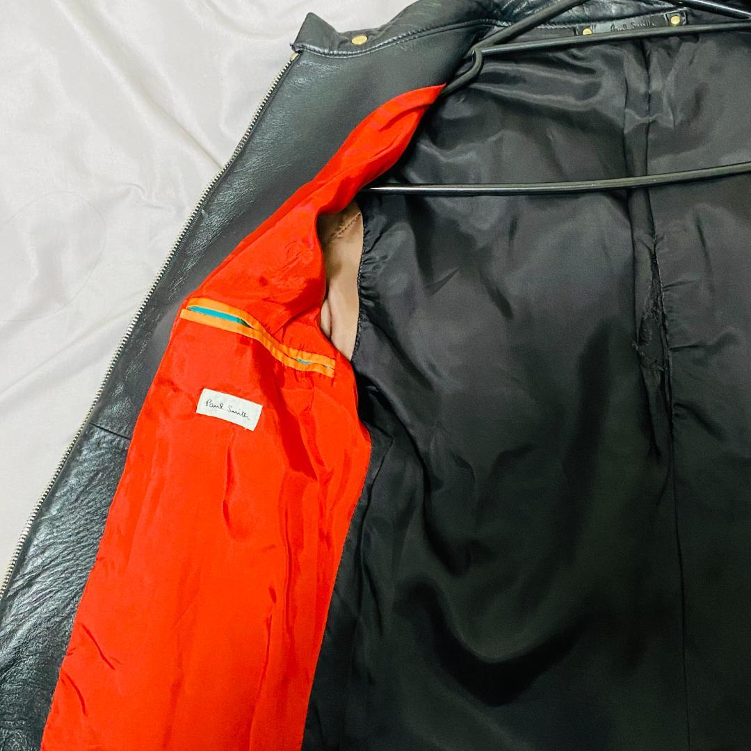 Paul Smith（ポールスミス）ライダース シングル　ラムレザー　M