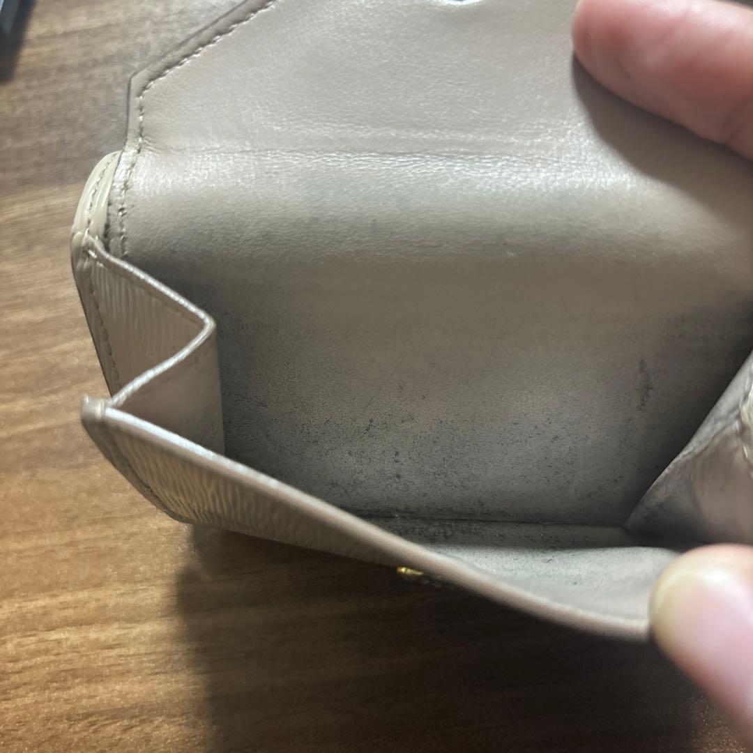 PRADA ベージュ　ミニウォレット